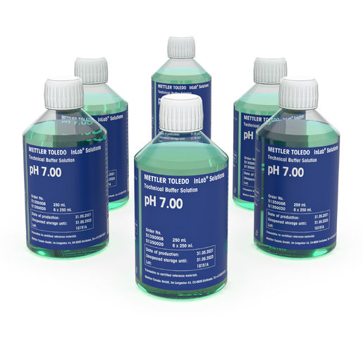 Раствор буферный технический pH 7,00, 6x250 мл, METTLER TOLEDO